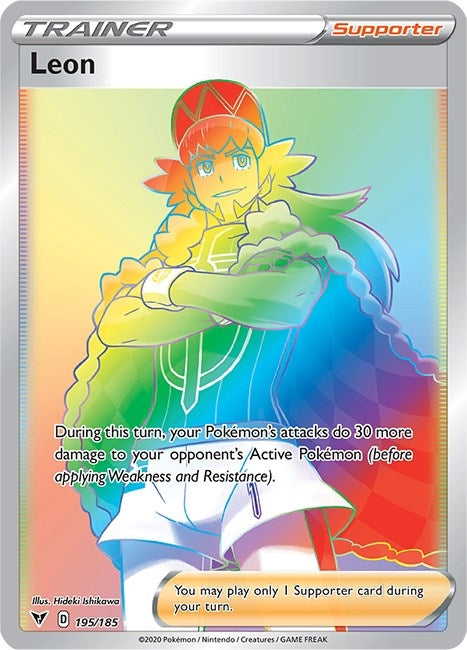 Image for Leon (Secret) (195/185) (SWSH04: Vivid Voltage) (SWSH04) - Pokemon