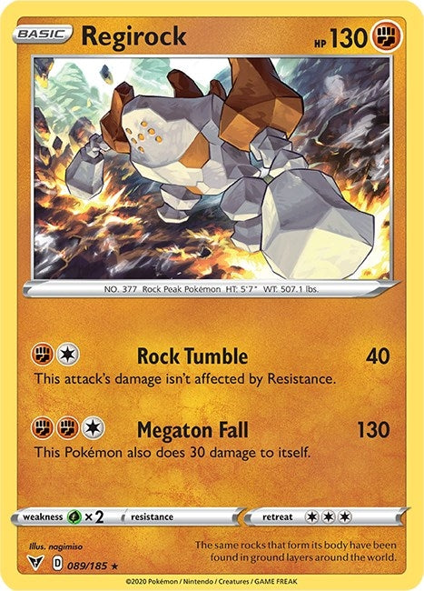 Image for Regirock (089/185) (SWSH04: Vivid Voltage) (SWSH04) - Pokemon