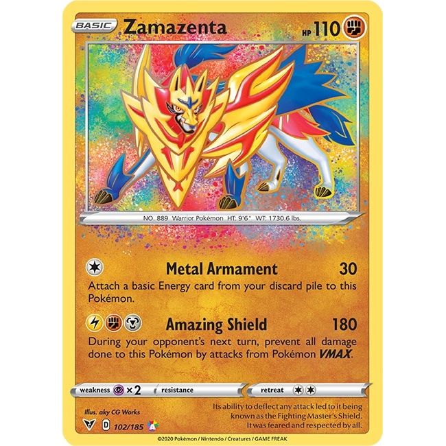 Zamazenta (102/185) (SWSH04: Vivid Voltage) - PokeBox USA