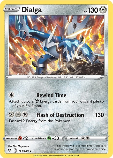 Image for Dialga (121/185) (SWSH04: Vivid Voltage) (SWSH04) - Pokemon