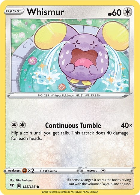 Image for Whismur (135/185) (SWSH04: Vivid Voltage) (SWSH04) - Pokemon