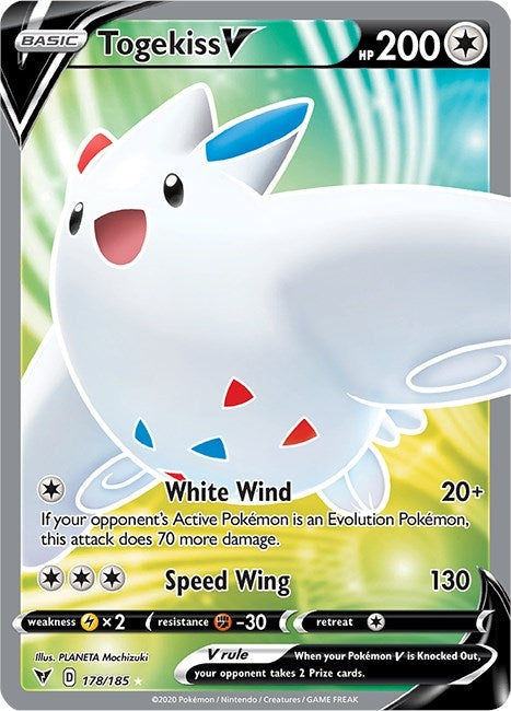 Image for Togekiss V (Full Art) (178/185) (SWSH04: Vivid Voltage) (SWSH04) - Pokemon