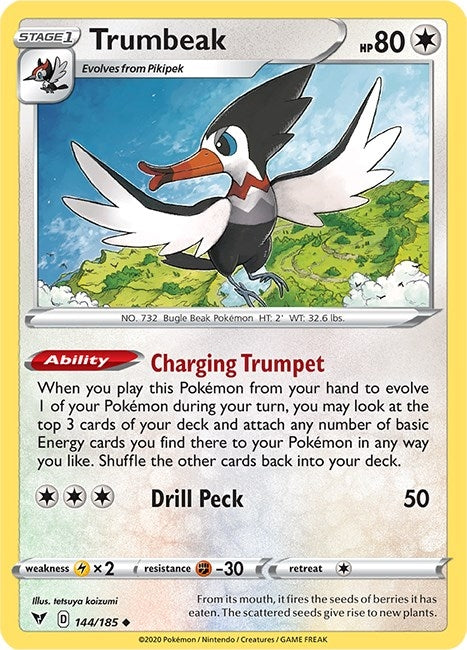 Image for Trumbeak (144/185) (SWSH04: Vivid Voltage) (SWSH04) - Pokemon