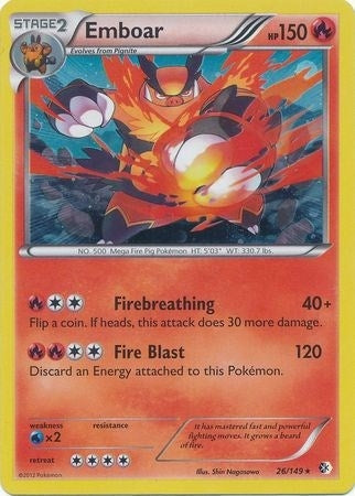Image for Emboar - 26/149 (Cosmos Holo) (026/149) (Blister Exclusives) (BLE) - Pokemon