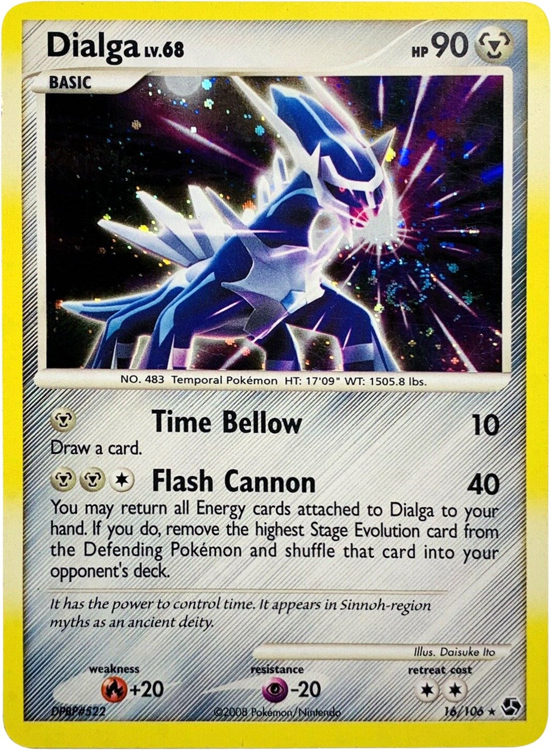 Image for Dialga - 16/106 (Cosmos Holo) (016/106) (Deck Exclusives) (PR) - Pokemon