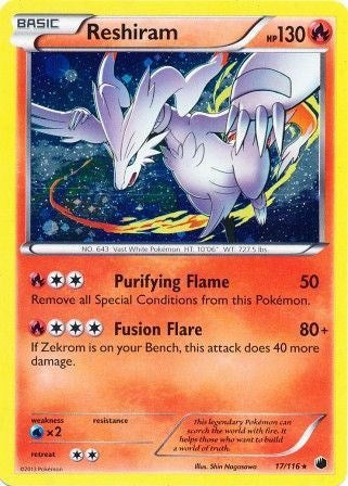 Image for Reshiram - 17/116 (Cosmos Holo) (017/116) (Miscellaneous Cards & Products) - Pokemon