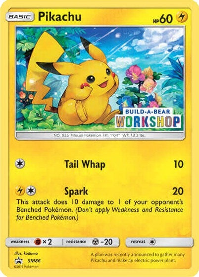 Image for Pikachu - SM86 (Build-A-Bear Workshop Exclusive) (SM86) (Miscellaneous Cards & Products) - Pokemon