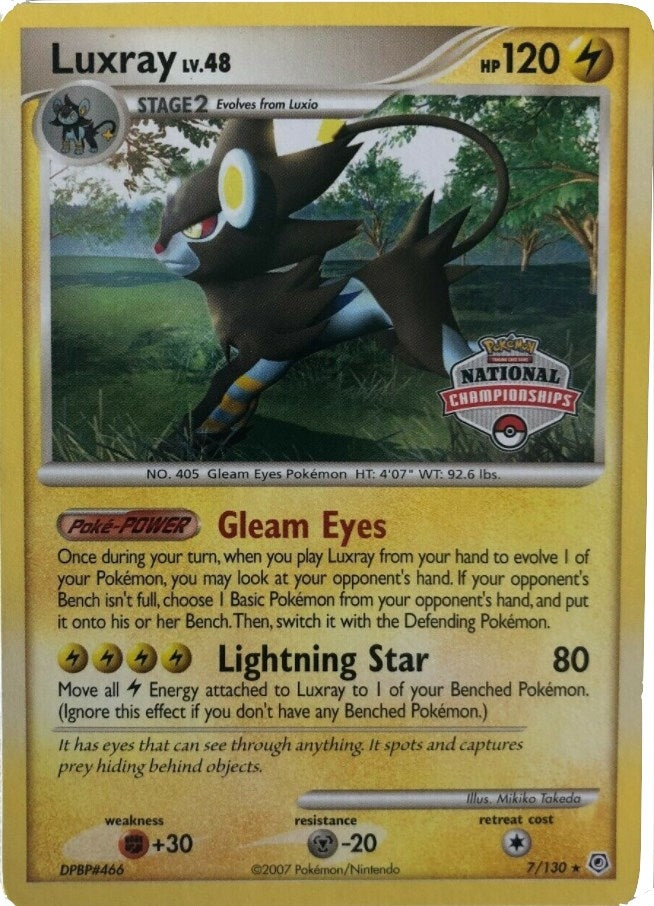 Image for Luxray - 7/130 (National Championships) (007/130) (League & Championship Cards) (PR) - Pokemon