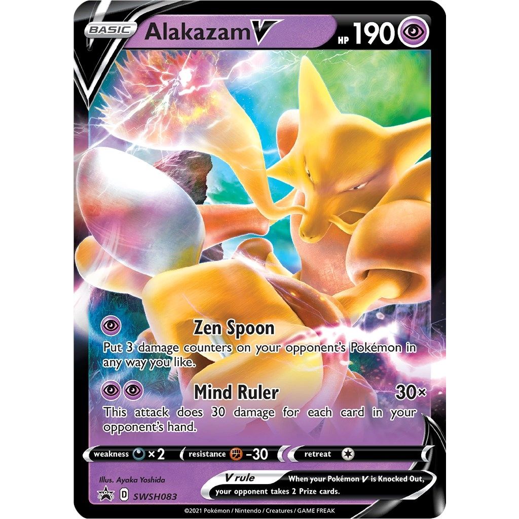 Alakazam V - SWSH083 (SWSH083) (SWSH: Sword & Shield Promo Cards) - PokeBox USA