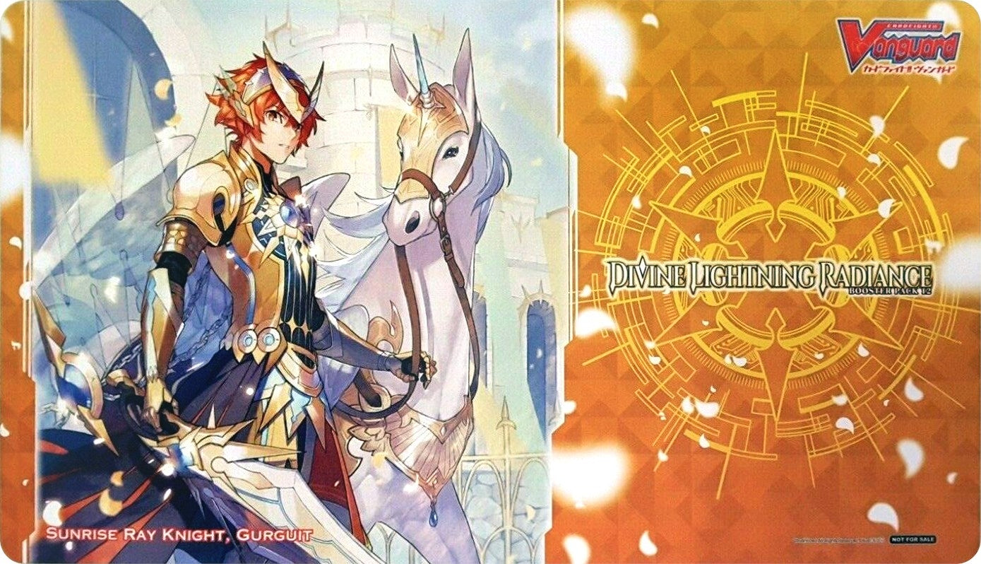 Image for Cardfight!! Vanguard Sneak Preview Playmat: Divine Lightning Radiance - Sunrise Ray Knight, Gurguit - Playmats