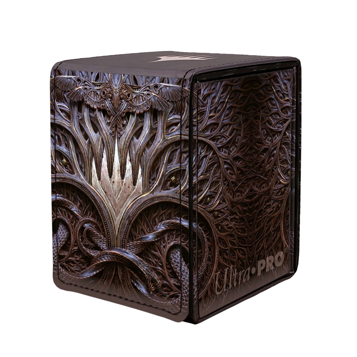 Image for Magic: The Gathering Kaldheim Alcove Flip Box - Stylized Planeswalker Symbol - Deck Boxes