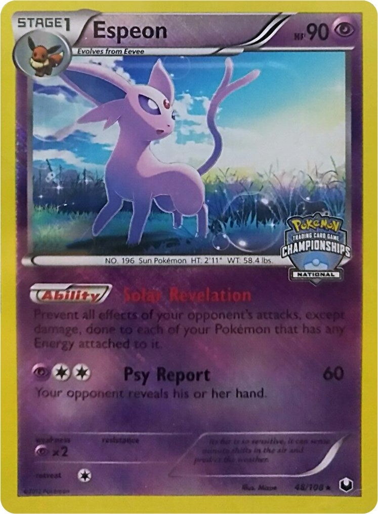 Image for Espeon - 48/108 (National Championships) (048/108) (League & Championship Cards) (PR) - Pokemon
