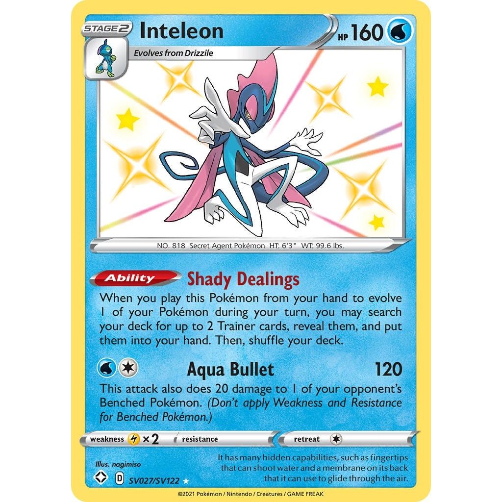 Inteleon (SV027/SV122) (Shining Fates: Shiny Vault) - PokeBox USA