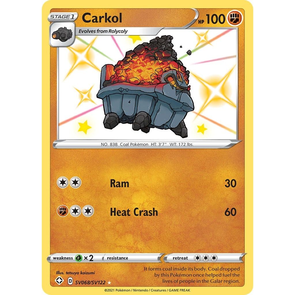 Carkol (SV068/SV122) (Shining Fates: Shiny Vault) - PokeBox USA