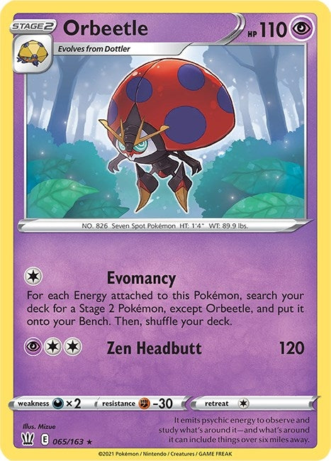 Image for Orbeetle (065/163) (SWSH05: Battle Styles) (SWSH05) - Pokemon