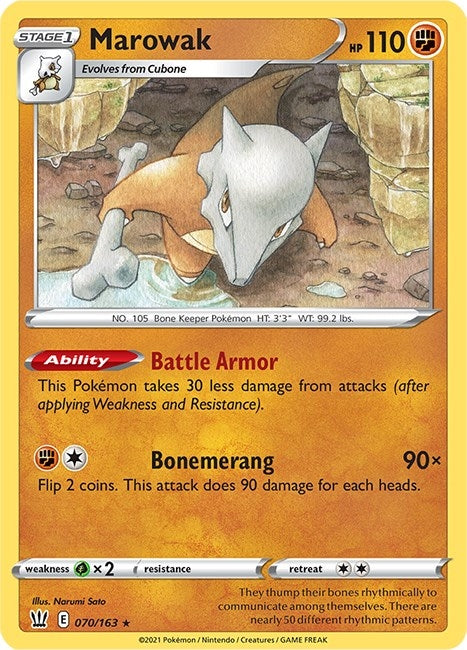 Image for Marowak (070/163) (SWSH05: Battle Styles) (SWSH05) - Pokemon