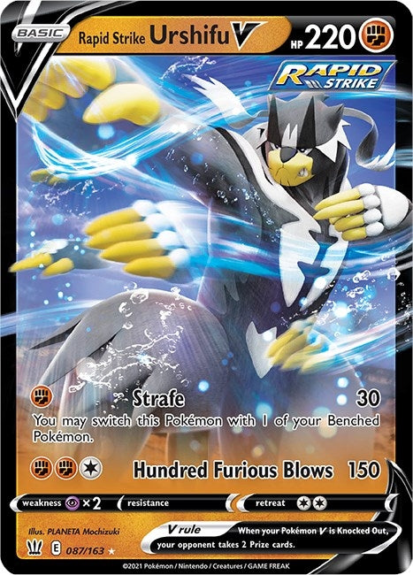 Image for Rapid Strike Urshifu V (087/163) (SWSH05: Battle Styles) (SWSH05) - Pokemon