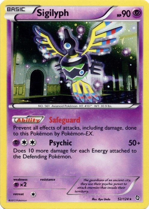 Image for Sigilyph - 52/124 (Cosmos Holo) (052/124) (Blister Exclusives) (BLE) - Pokemon