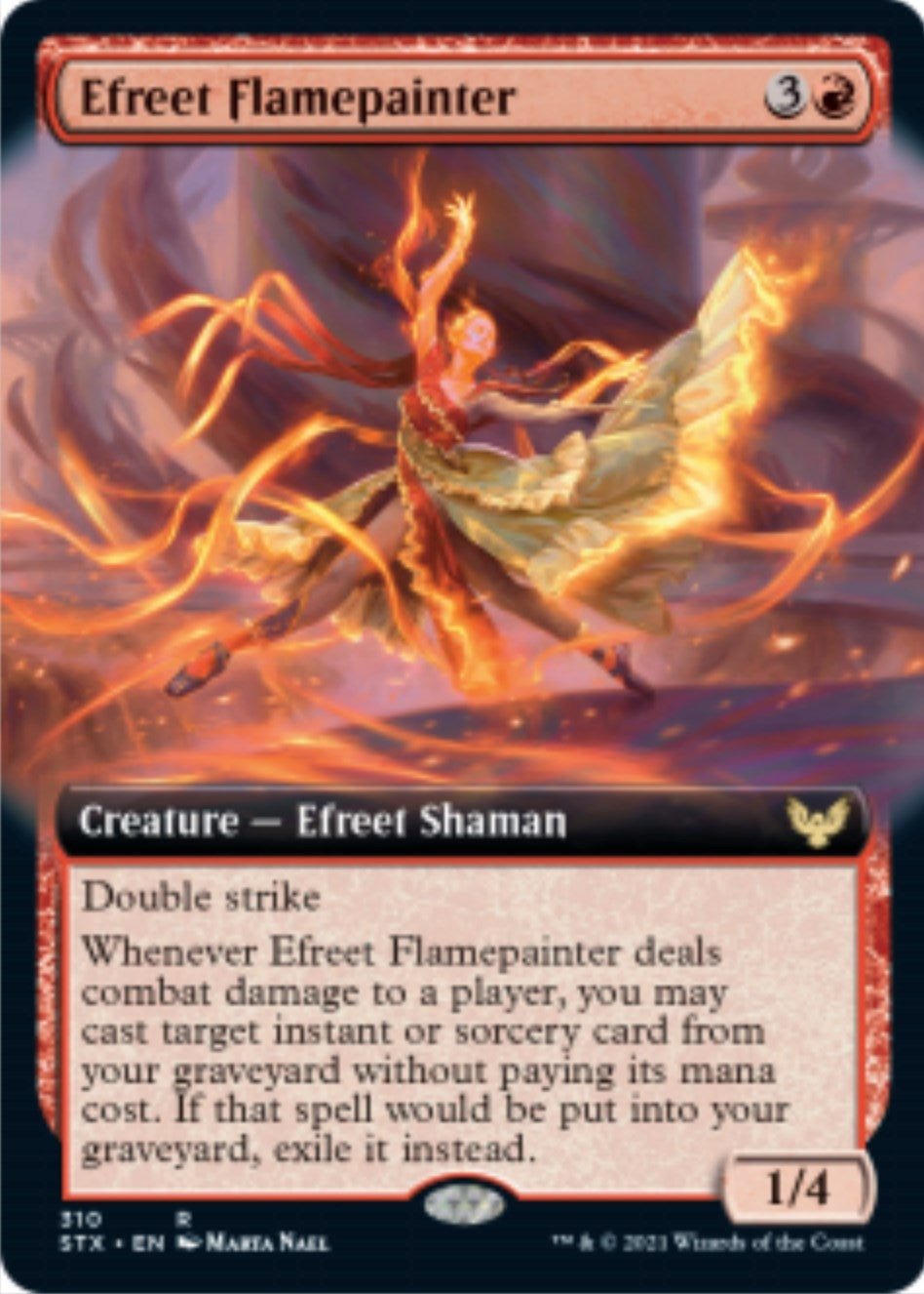 Efreet Flamepainter (Extended Art) (310) (Strixhaven: School of Mages)
