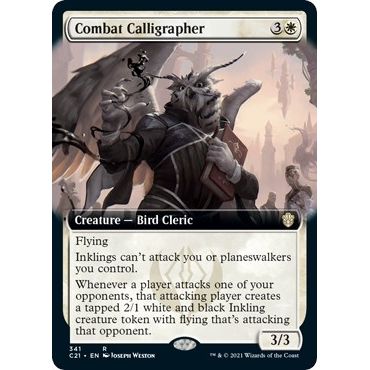 Combat Calligrapher (Extended Art) (341) (Commander 2021) - PokeBox USA