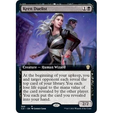 Keen Duelist (Extended Art) (369) (Commander 2021) - PokeBox USA