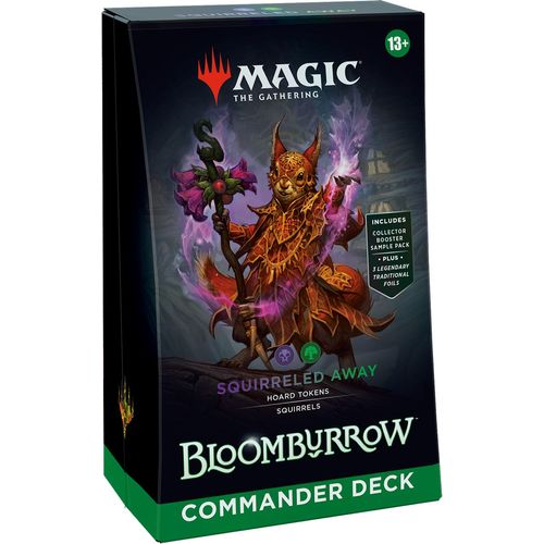 Magic The Gathering | Bloomburrow Commander Deck - Squirreled Away (Black/Green) - PokeBox USA