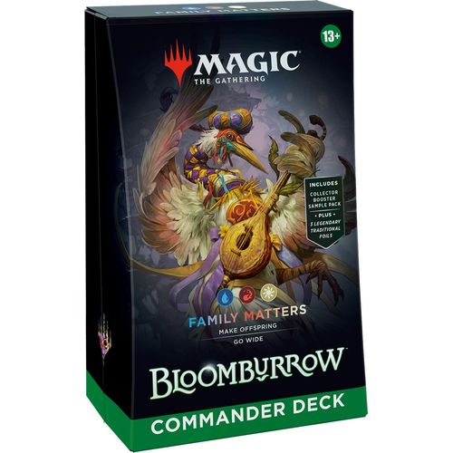Magic The Gathering | Bloomburrow Commander Deck - Family Matters (Blue/Red/White) - PokeBox USA