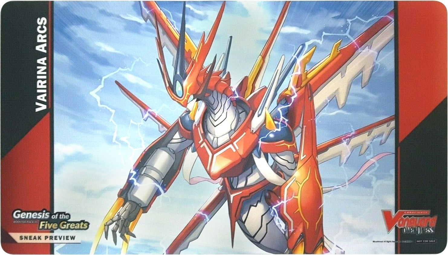 Image for Cardfight!! Vanguard Sneak Preview Playmat: Genesis of the Five Greats - Vairina Arcs - Playmats