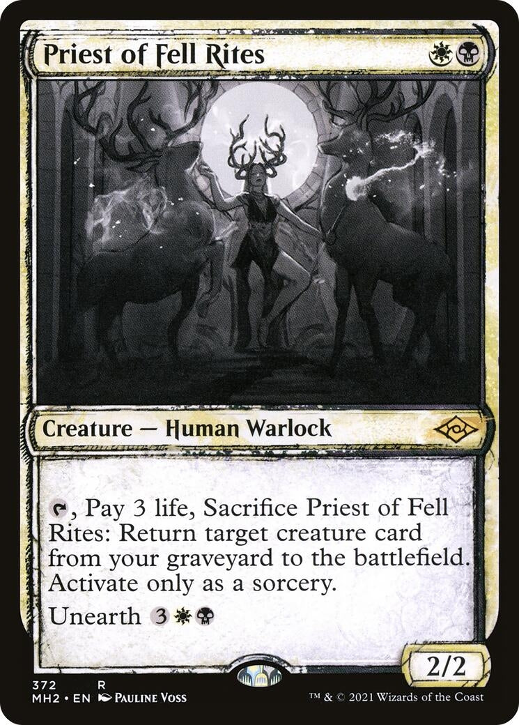 Priest of Fell Rites (Showcase) (372) (Modern Horizons 2)