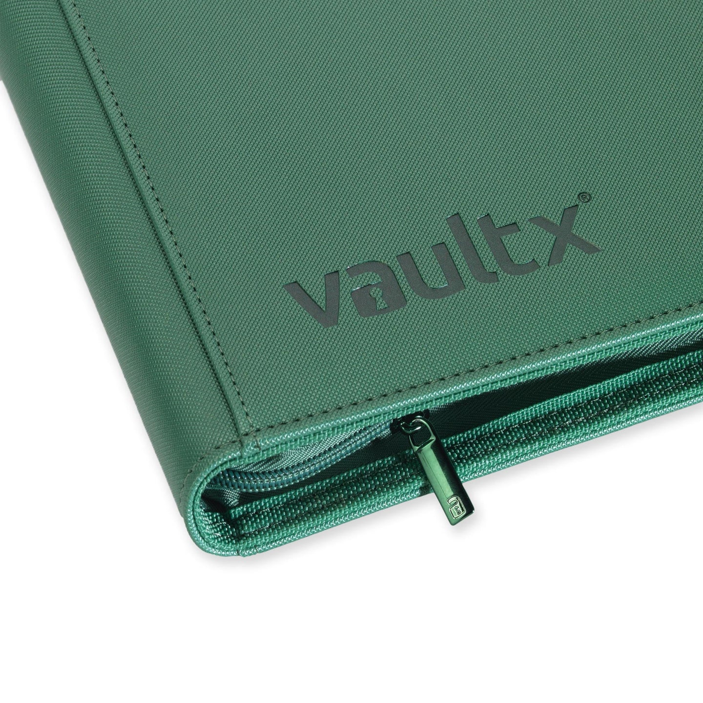 Vaultx - 9-Pocket Exo-Tec® Zip Binder - Metallic Green