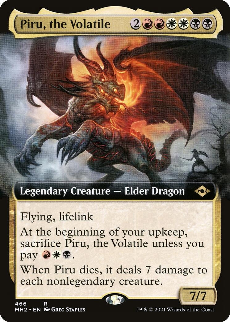 Piru, the Volatile (Extended Art) (466) (Modern Horizons 2)