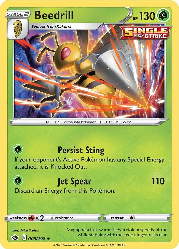 Image for Beedrill (003/198) (SWSH06: Chilling Reign) (SWSH06) - Pokemon