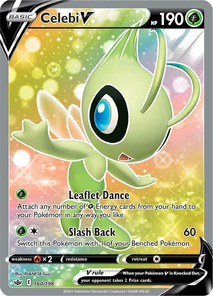 Image for Celebi V (Full Art) (160/198) (SWSH06: Chilling Reign) (SWSH06) - Pokemon