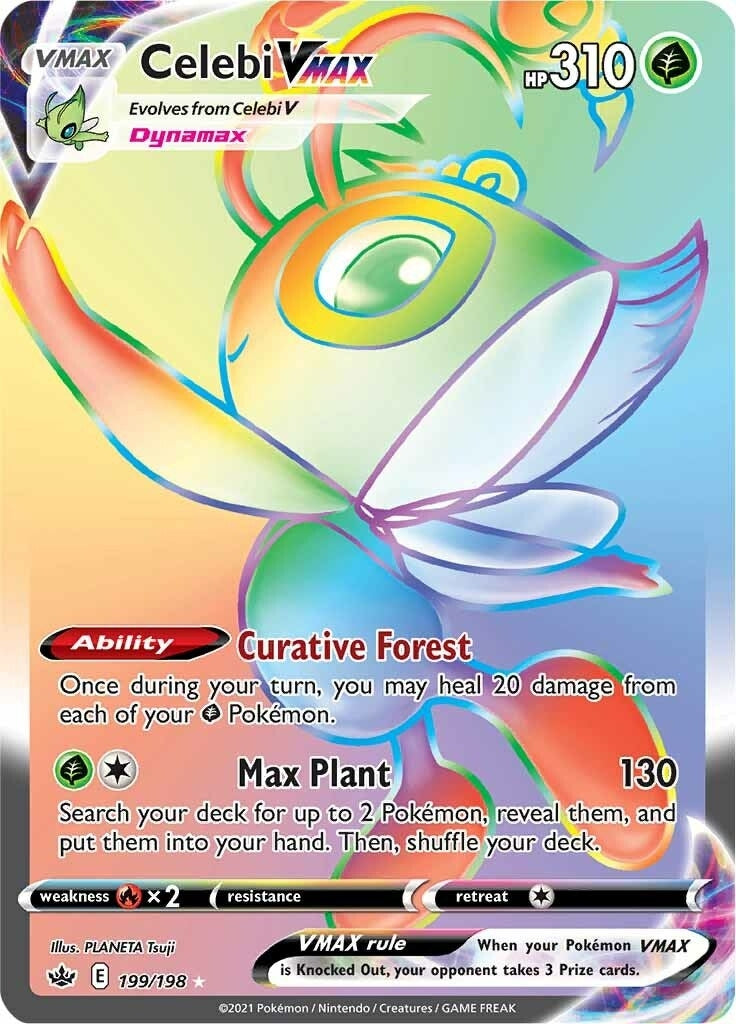 Image for Celebi VMAX (Secret) (199/198) (SWSH06: Chilling Reign) (SWSH06) - Pokemon