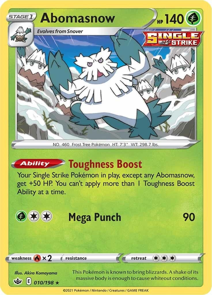 Image for Abomasnow (010/198) (SWSH06: Chilling Reign) (SWSH06) - Pokemon