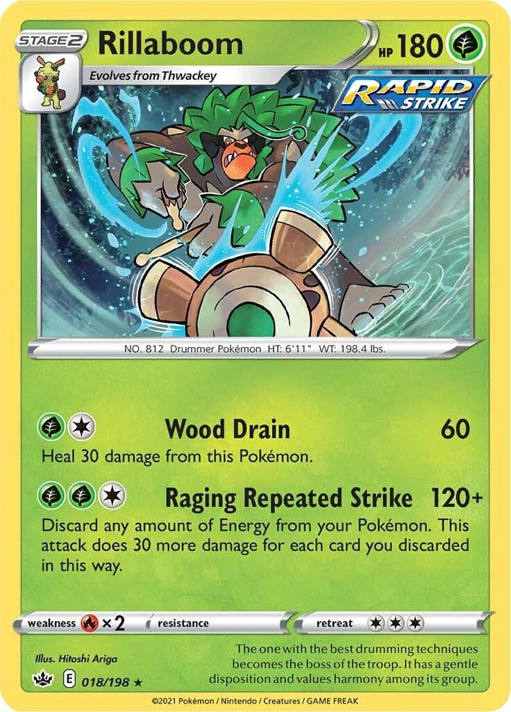 Image for Rillaboom (018/198) (SWSH06: Chilling Reign) (SWSH06) - Pokemon