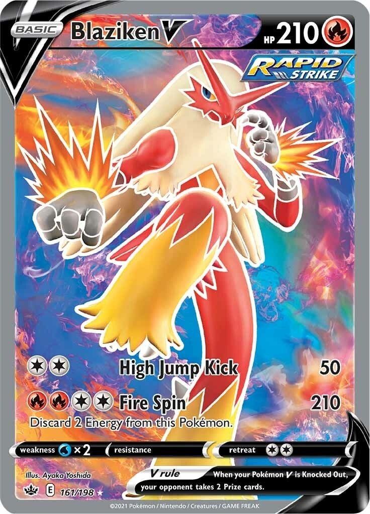 Image for Blaziken V (Full Art) (161/198) (SWSH06: Chilling Reign) (SWSH06) - Pokemon