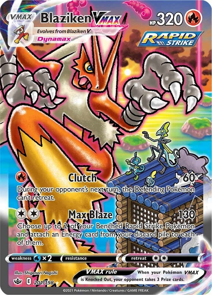 Image for Blaziken VMAX (Alternate Art Secret) (201/198) (SWSH06: Chilling Reign) (SWSH06) - Pokemon