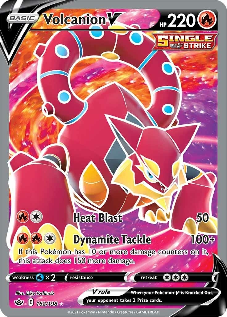 Image for Volcanion V (Full Art) (162/198) (SWSH06: Chilling Reign) (SWSH06) - Pokemon