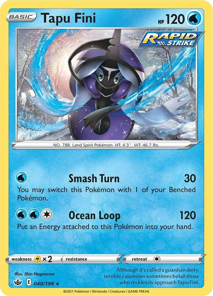 Image for Tapu Fini (040/198) (SWSH06: Chilling Reign) (SWSH06) - Pokemon