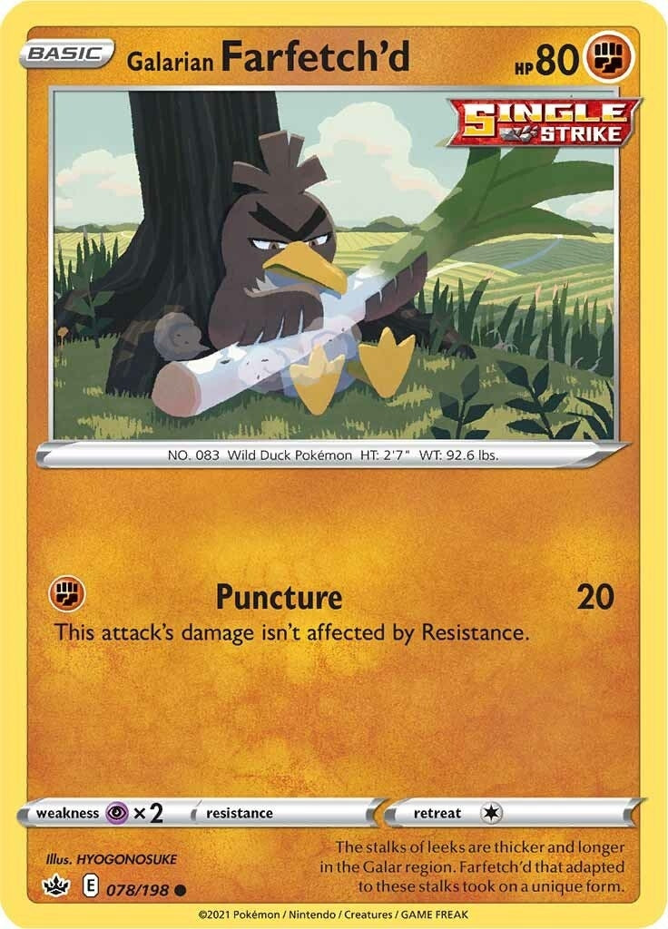 Image for Galarian Farfetch'd (078/198) (SWSH06: Chilling Reign) (SWSH06) - Pokemon