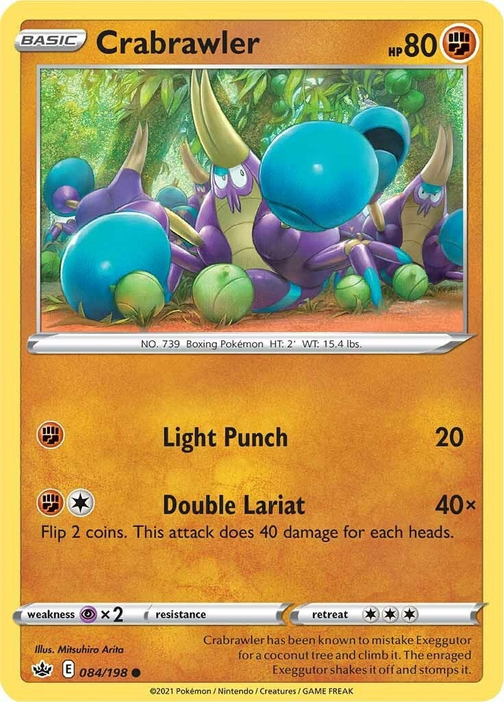 Image for Crabrawler (084/198) (SWSH06: Chilling Reign) (SWSH06) - Pokemon