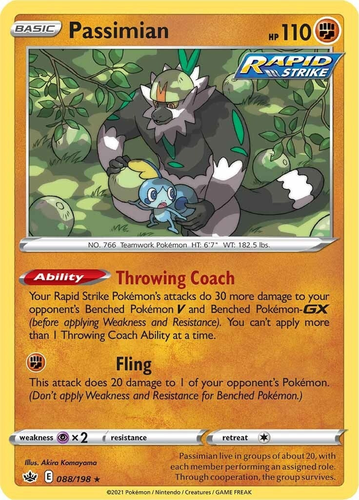Image for Passimian (088/198) (SWSH06: Chilling Reign) (SWSH06) - Pokemon