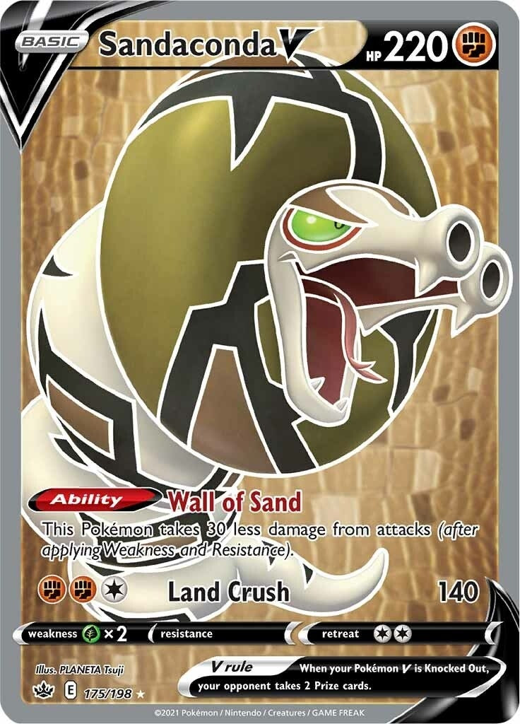 Image for Sandaconda V (Full Art) (175/198) (SWSH06: Chilling Reign) (SWSH06) - Pokemon