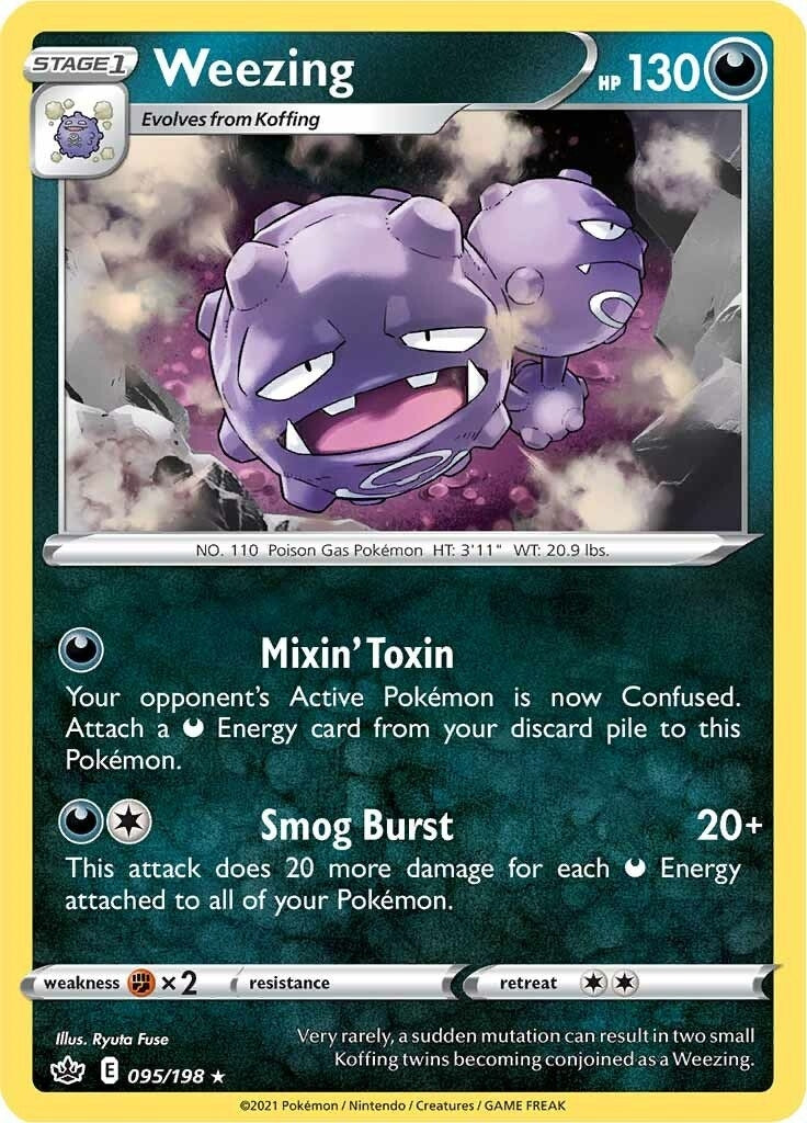 Image for Weezing (095/198) (SWSH06: Chilling Reign) (SWSH06) - Pokemon