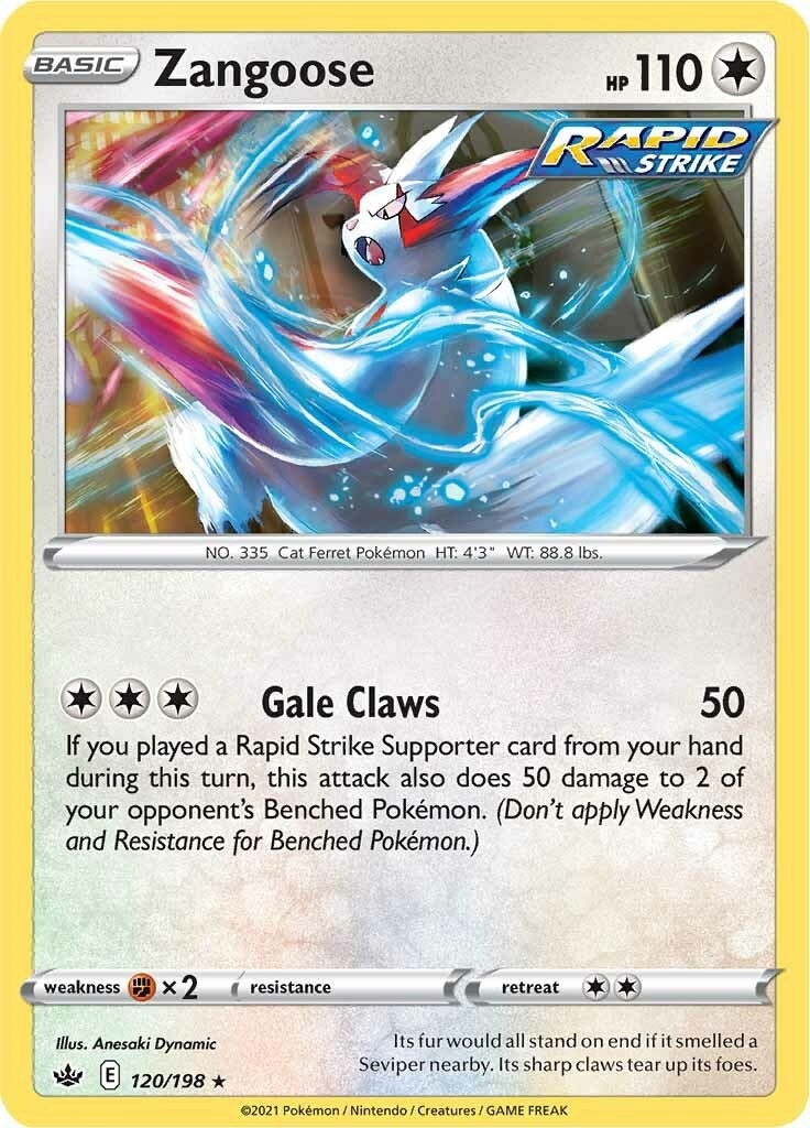 Image for Zangoose (120/198) (SWSH06: Chilling Reign) (SWSH06) - Pokemon