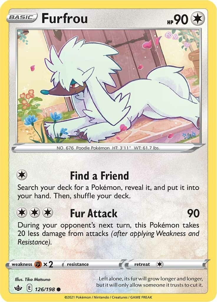 Image for Furfrou (126/198) (SWSH06: Chilling Reign) (SWSH06) - Pokemon