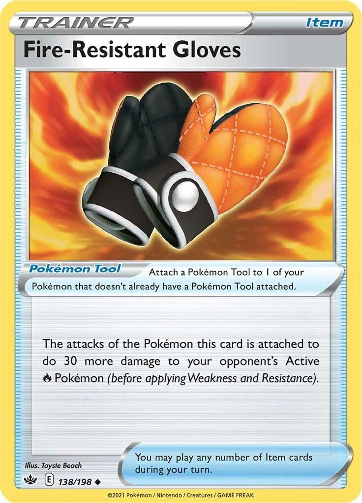 Image for Fire-Resistant Gloves (138/198) (SWSH06: Chilling Reign) (SWSH06) - Pokemon