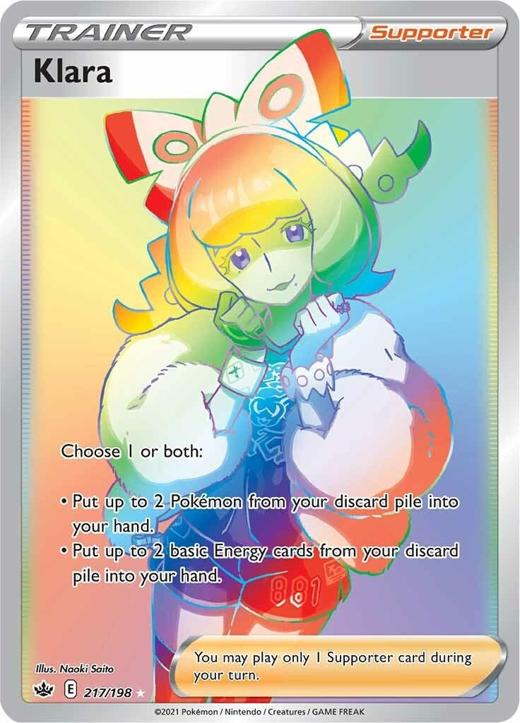 Image for Klara (Secret) (217/198) (SWSH06: Chilling Reign) (SWSH06) - Pokemon