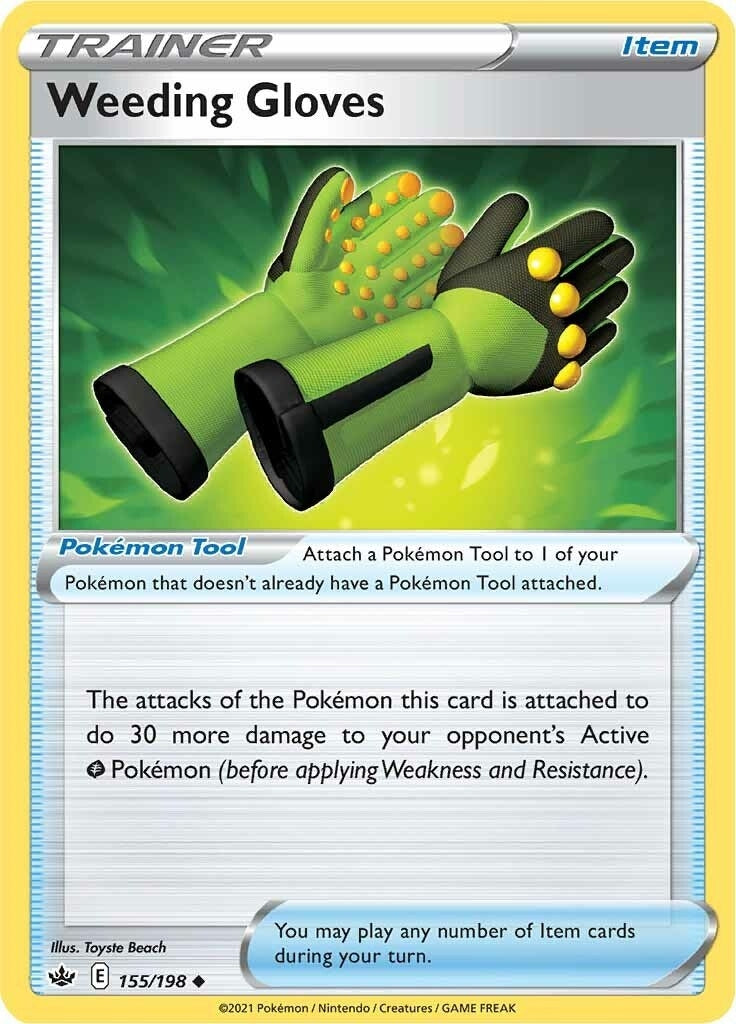 Image for Weeding Gloves (155/198) (SWSH06: Chilling Reign) (SWSH06) - Pokemon